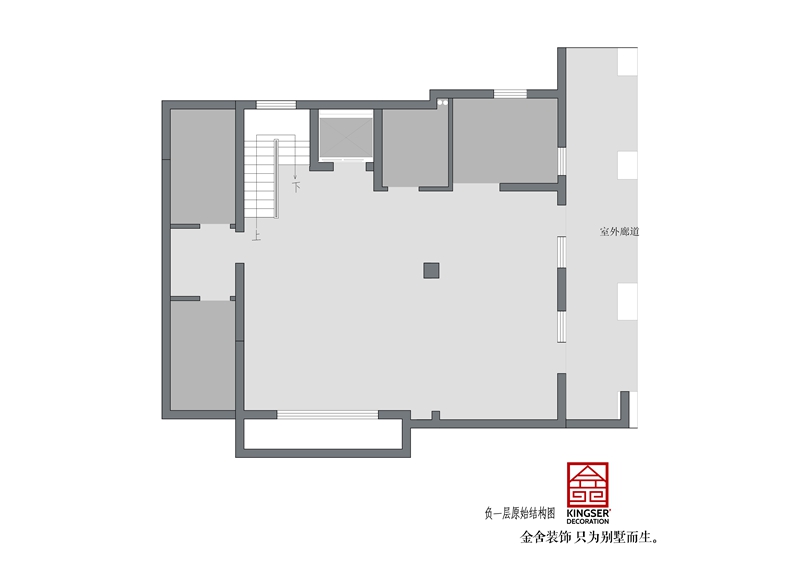 西山林語二期-地下室原始平面圖