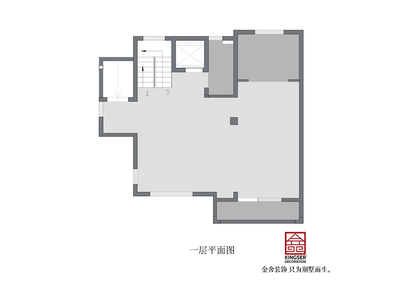 西山林語二期-一層原始平面圖