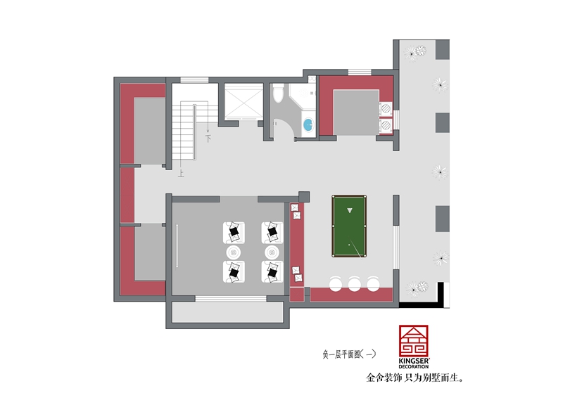 西山林語二期-地下室平面布置圖