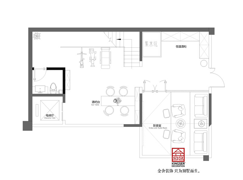 綠城桃花源300平米戶(hù)型負(fù)二平面布置圖